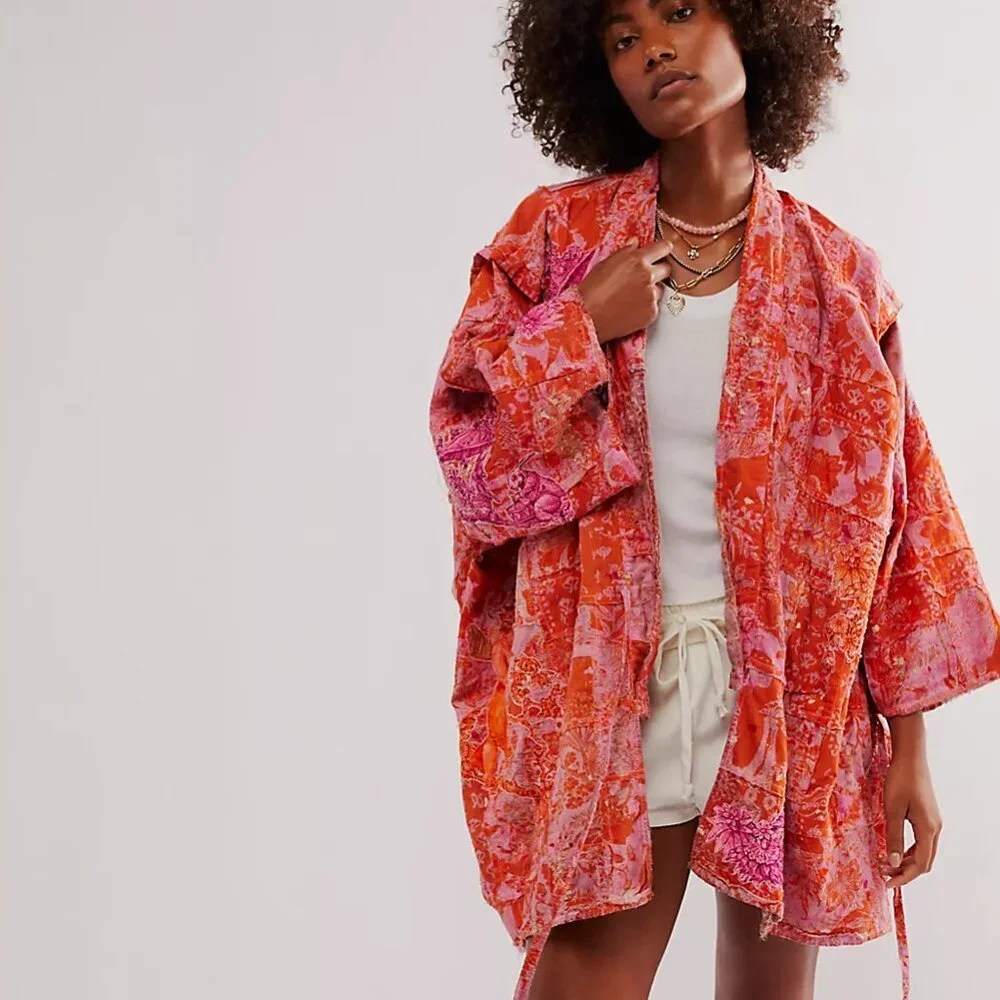 Magnolia Pearl - Patchwork Kei Kimono - NWOT - Picture 3 of 10